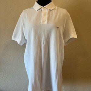 Tommy Hilfiger White Polo Shirt Classic Style